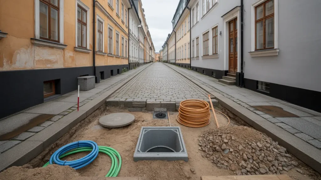 f rl ggning av nya va ledningar i s dermalm rikst ckande