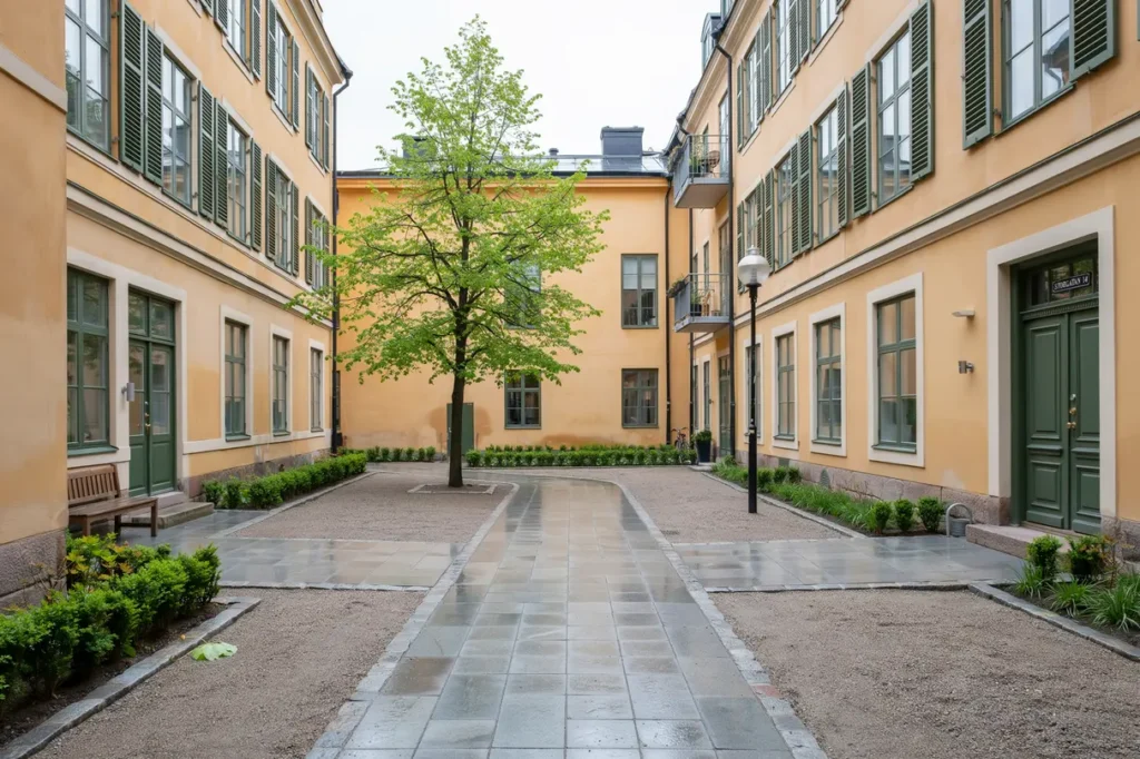 schakt och terst llning av g rdsmilj p s dermalm
