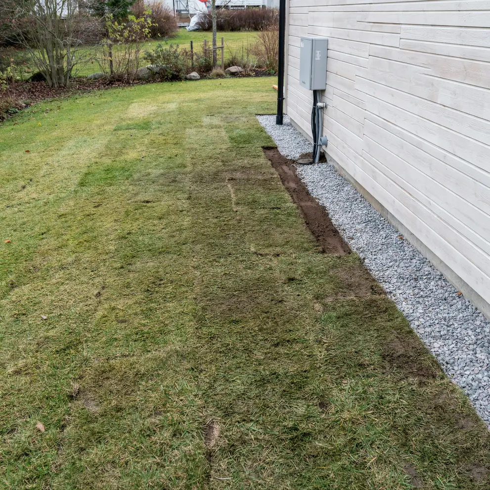 fiber natverk kabelgravning